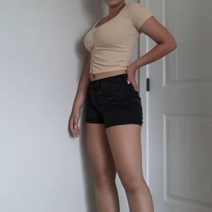 ❤️Black Denim Shorts🛍